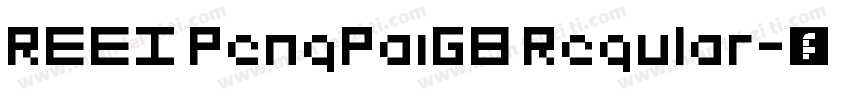 REEI PengPaiGB Regular字体转换